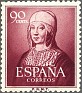 Spain 1951 Isabel La Catolica 90 CTS Morado Edifil 1094
